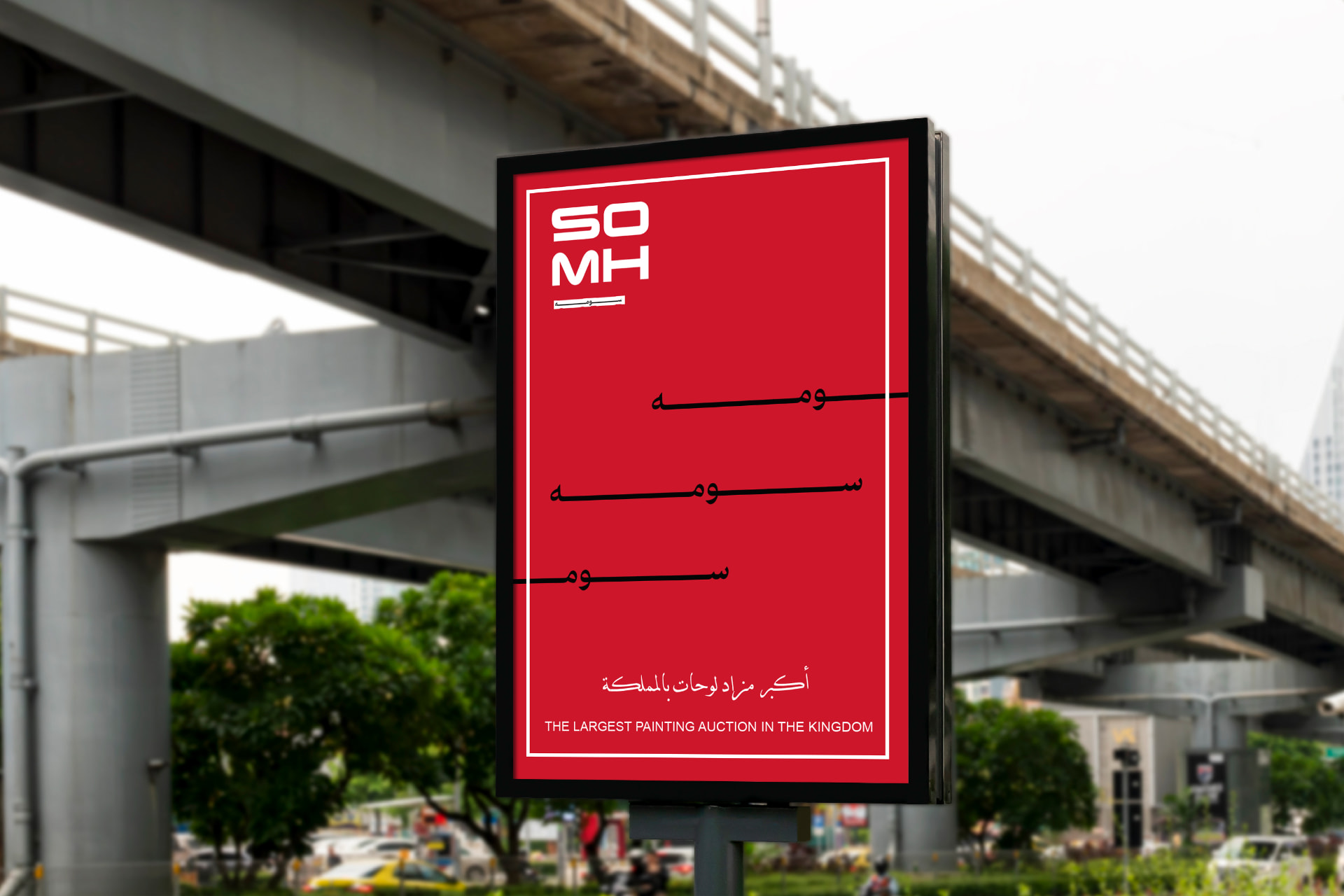 SOMH car plate auctions outdoor campaign